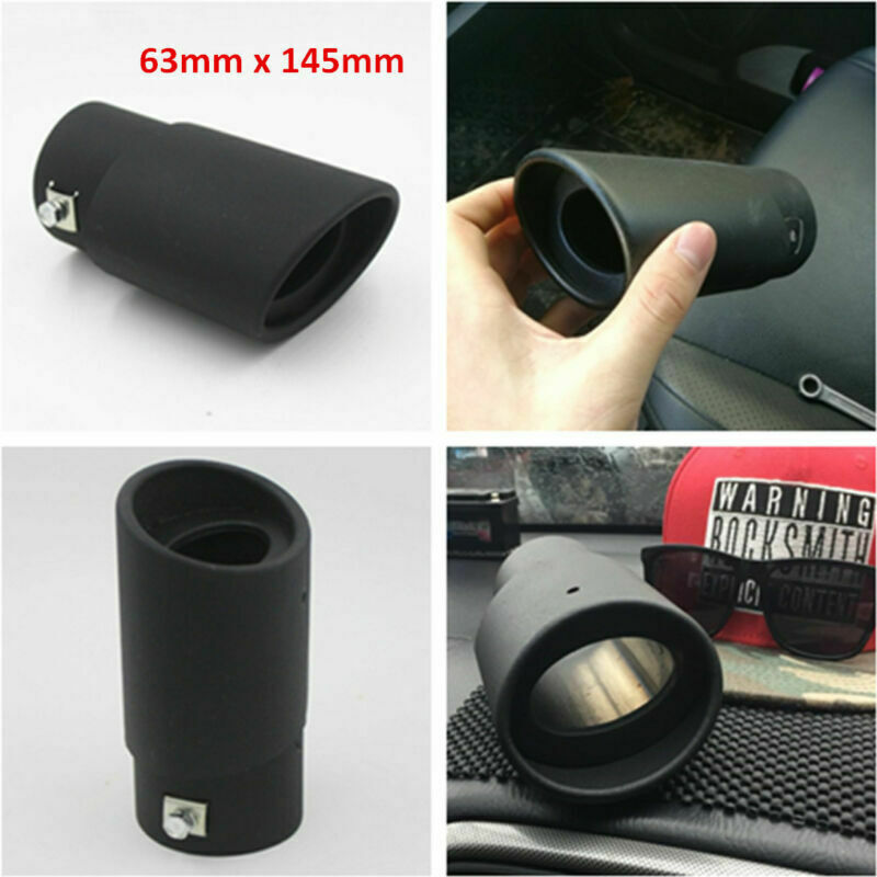 1PCS Auto Exhaust Pipe Tip Tail Muffler Covers Car Styling Stainless Steel 63MM