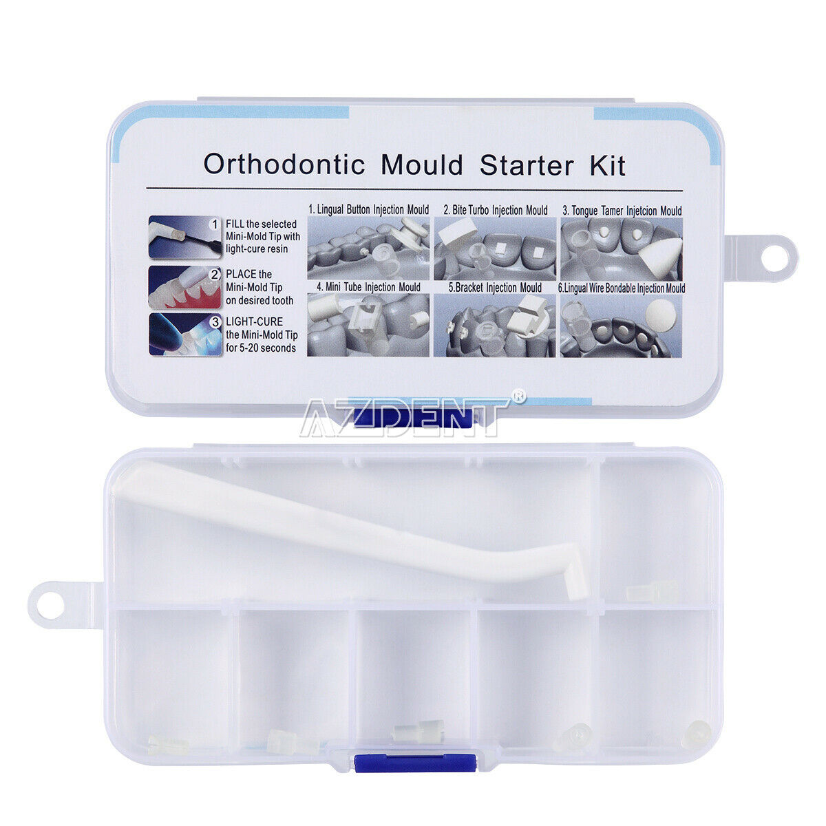 10xDental MINI Ortho Bracket &Lingual Button/Wire Accessories Injection Mould