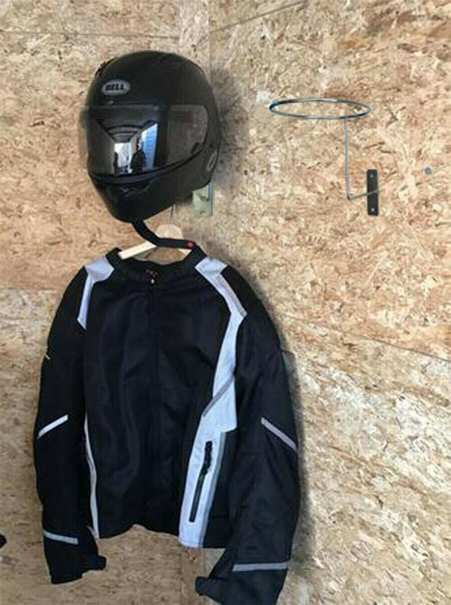 3pc Motorcycle Helmet Holder Hanger Rack Wall Mounted Hook for Hat Cap Helmet