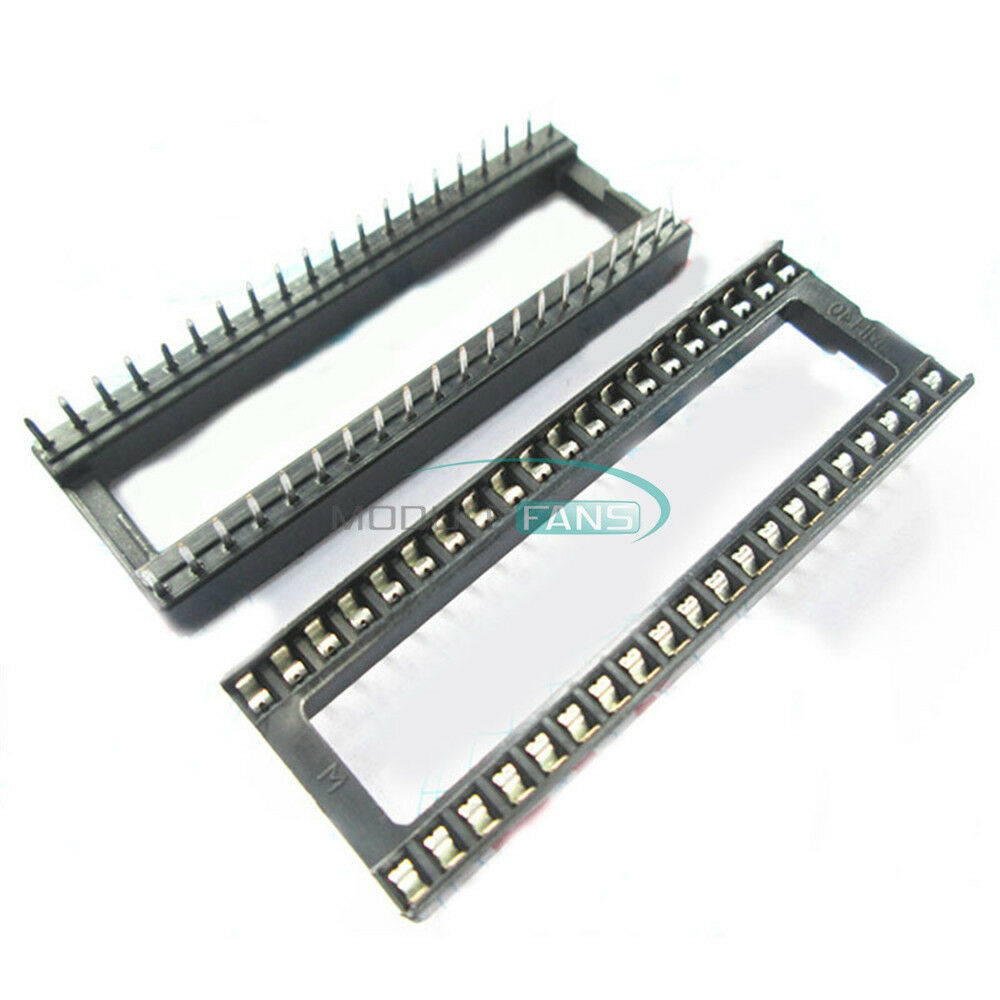 10PCS DIP-40 IC Socket Adaptor Solder Type Socket Pitch Dual Wipe Contact MF