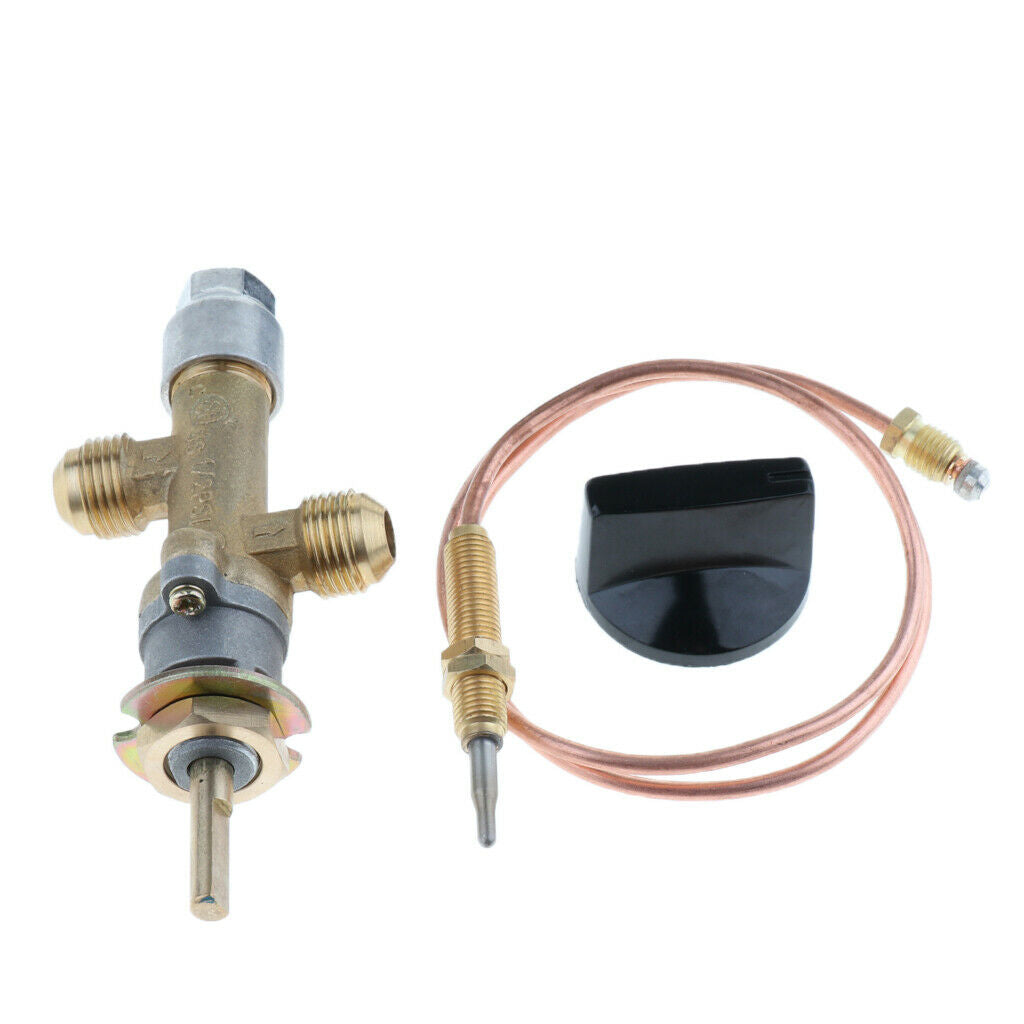 Gas Furnace Fire Pit Heater Control Valve w/ Thermocouple & Knob