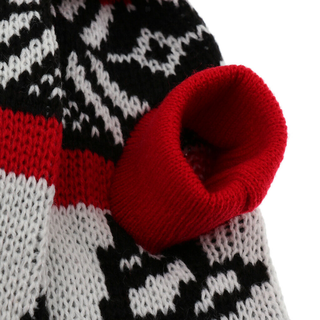 Pet Dog Cat Puppy Warm Sweater Jumper Costume Winter Apperal Deer Pattern S
