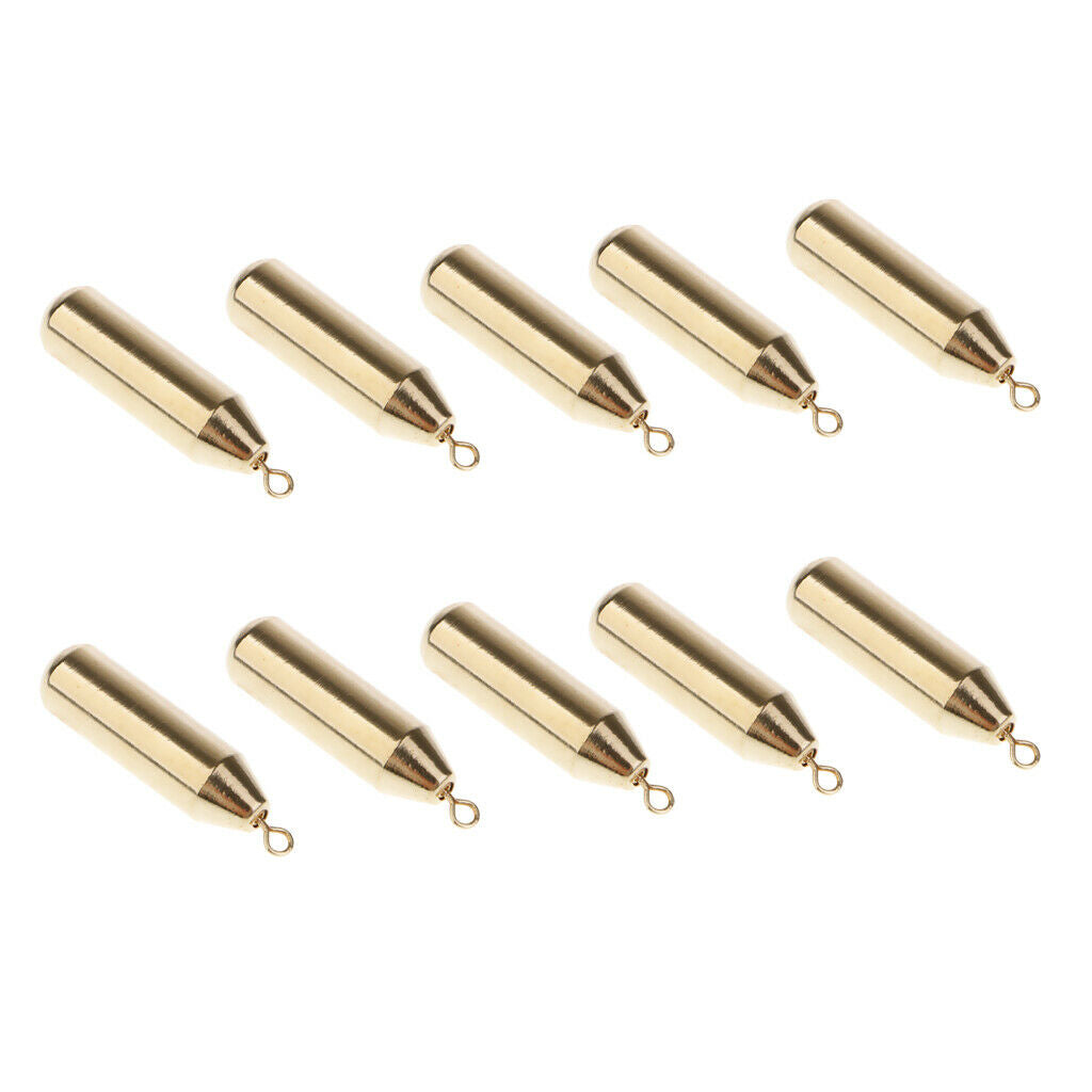 20pcs Weights  Brass Drop Shot Perch Pike Sea Tackle Deep Sea Fishing Trolling