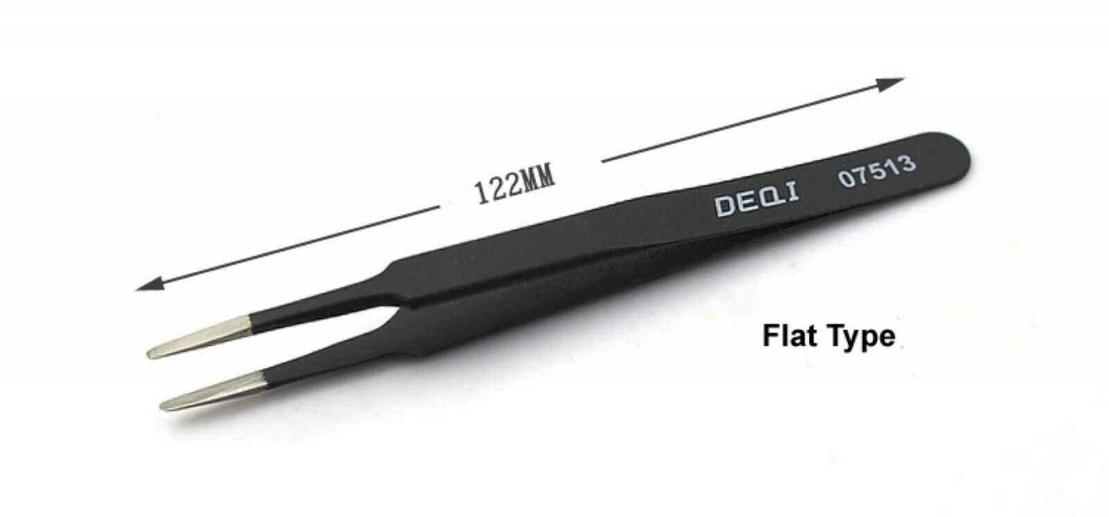 122 mm Stainless Steel anti-static Straight Flat Tweezer