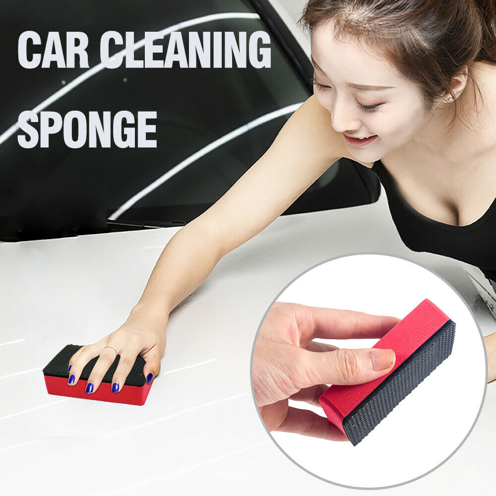 1Pc Car Wash Sponge Magic Clay Bar Block Cleaning Wax Polish Pads Tool 9*6*2.5cm