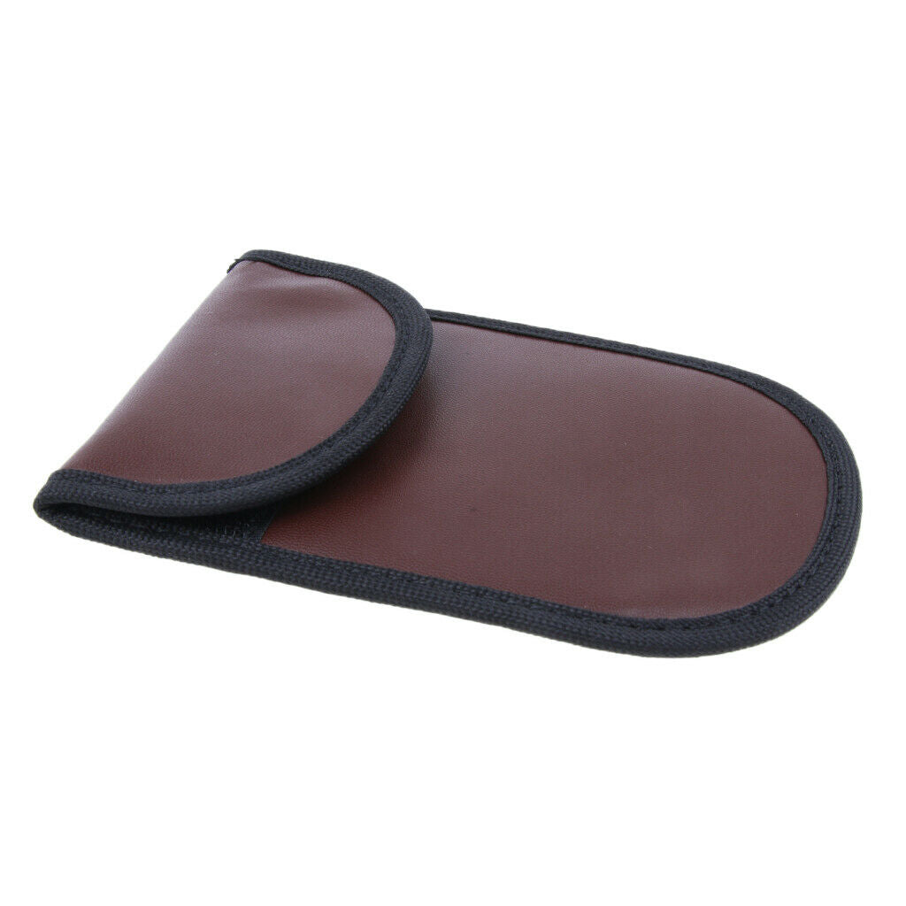 Signal Shielding Blocker Bag Key Fob Blocking Pouch Anti Hacking Security Brown