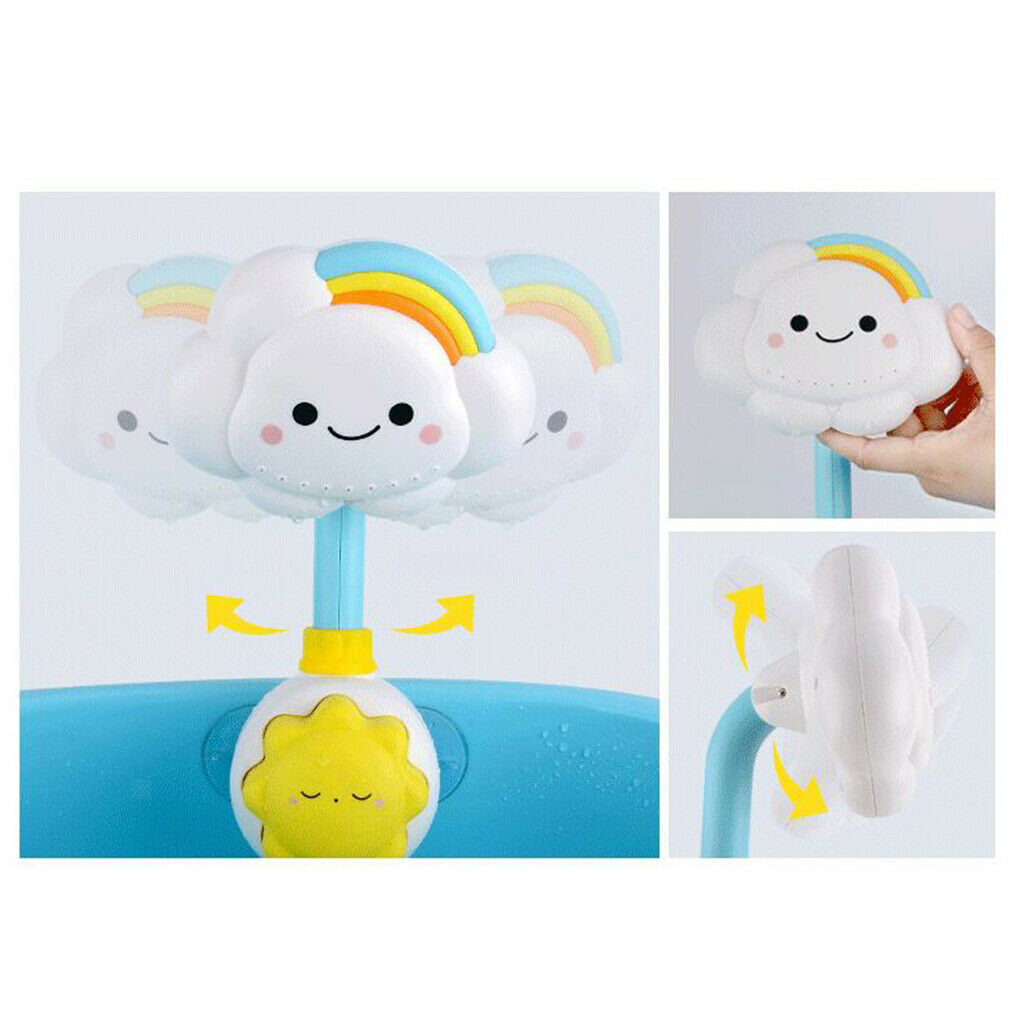 Adorable Baby Bath Toys Clouds Water Sprinkler Water Fountain Toys for Kid's