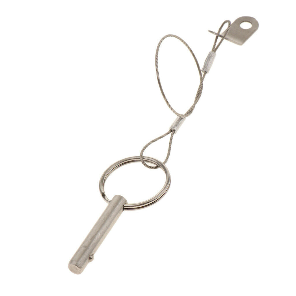 Stainless Steel Top Bimini Top Quick Release Ball Pins for Boat with Lanyard