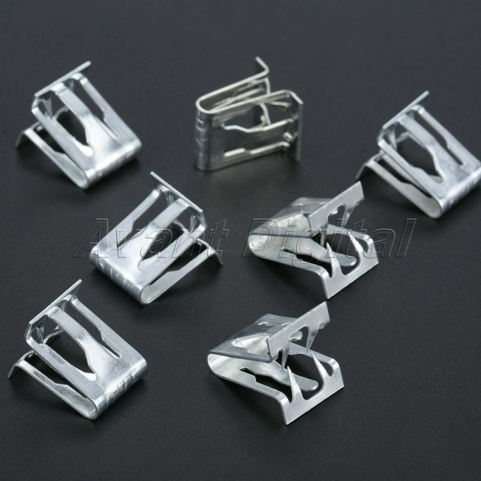 15Pcs Auto Fasteners Fender Bumper Trim Clips Retaining Screws Universal Metal