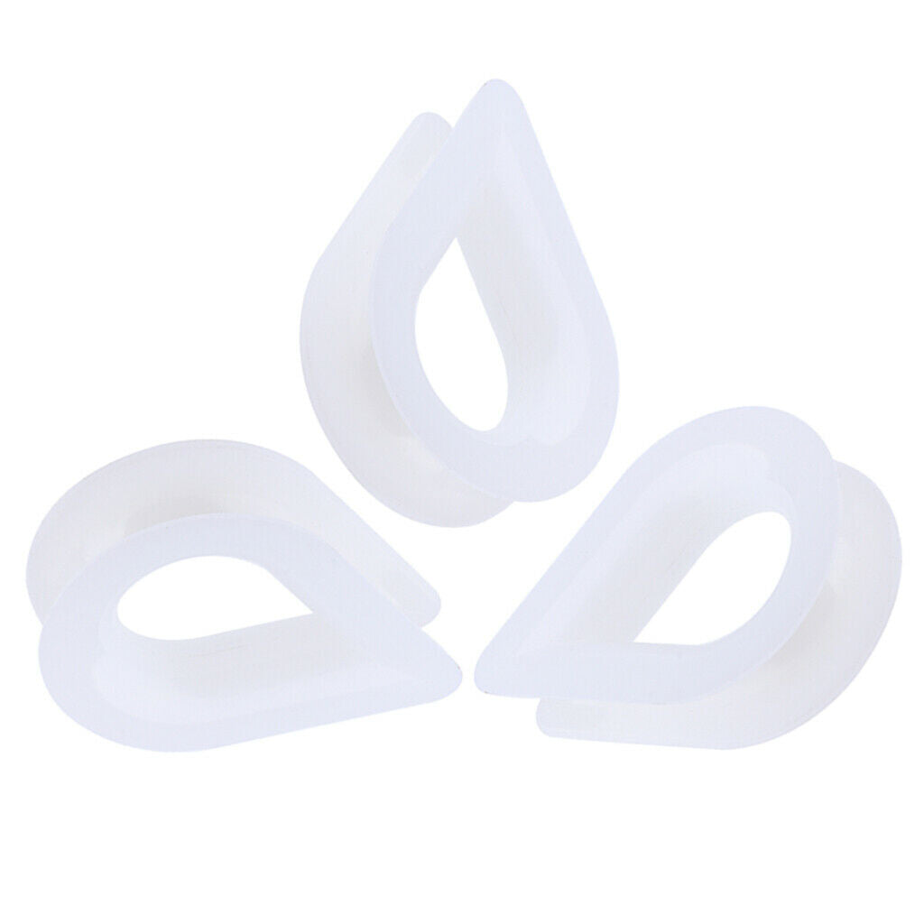 6Pcs (3/8inch) + 6Pcs (1/2inch) Rope, Nylon Line Thimble Eye for Boat Fishing