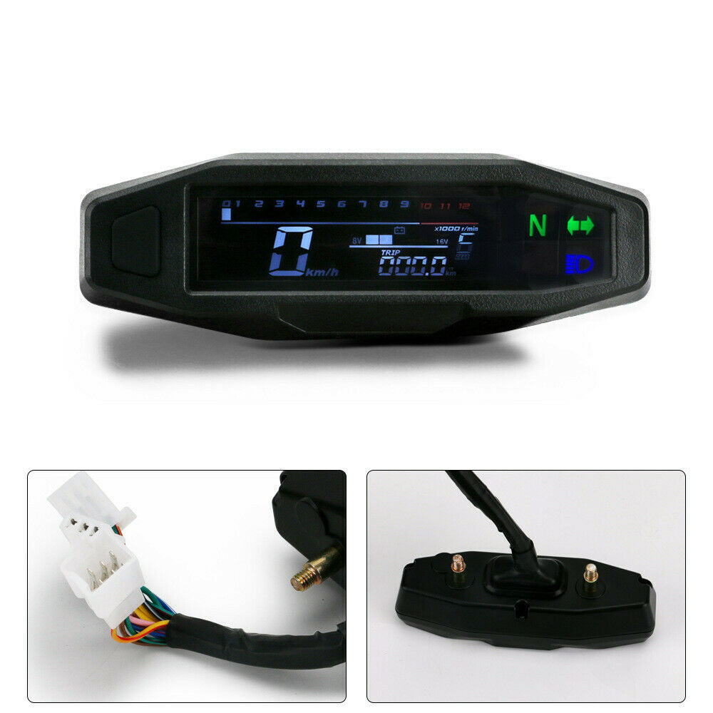 Motorcycle LCD Speedometer Digital Odemeter Injection Meter for Russian KR200