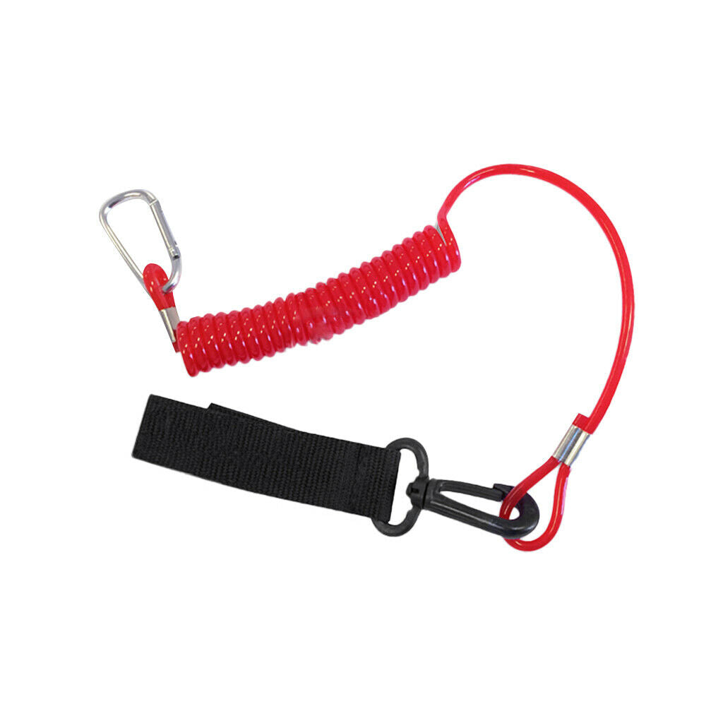 New Kayak Paddle Leash - Canoe /Fishing Rod/Surf Ski Board Coiled Lanyard