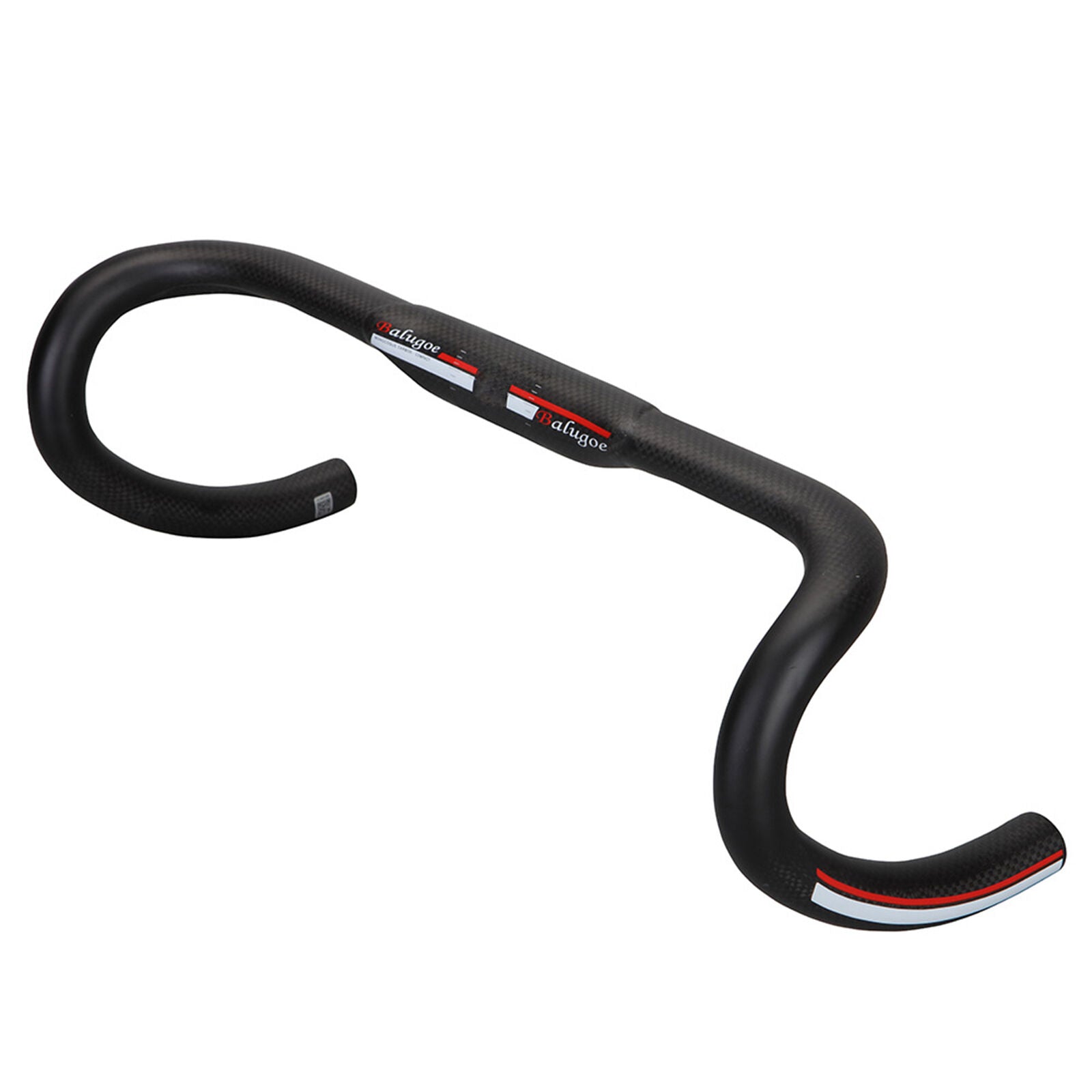 Black BALUGOE Bicycle Handlebars Pressure Resistance Anti-Shock Carbon Fiber