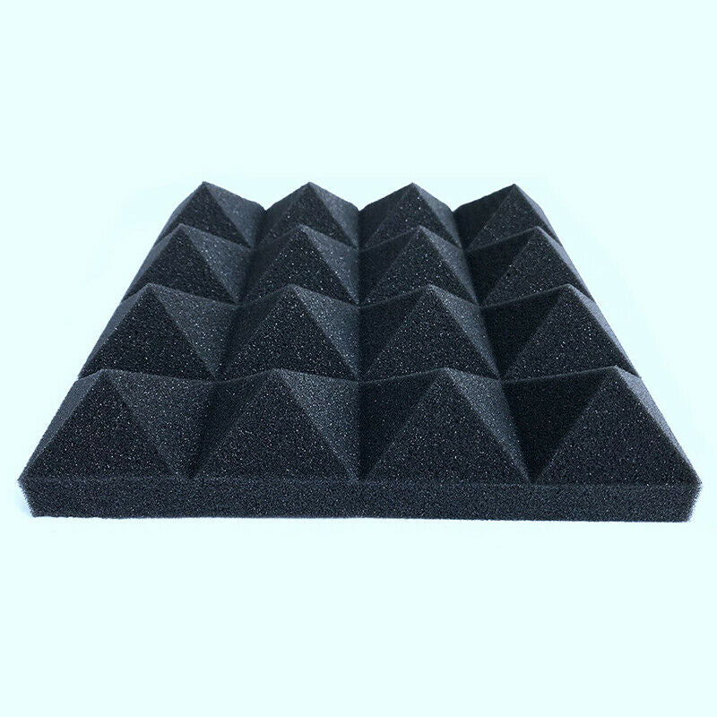12 pcs Soundproofing Foam Sound Absorption Pyramid Studio Treatment Wall PaneSJ