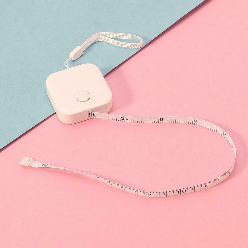 1.5m*7mm Candy Color Small Plastic Retractable Tape Measure Office School Supply