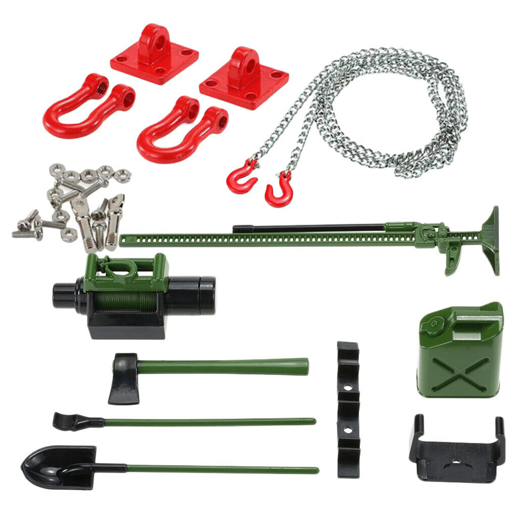 RC Rock Crawler 1/10 Fuel Tank Oil Tank Drum w/ Tow Hook Chain for RC4WD CC01