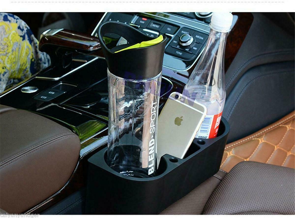1 Pc Black ABS Plastic Cup Holder Storage Box for Phone /Card/Keys/Ashtray/Pens