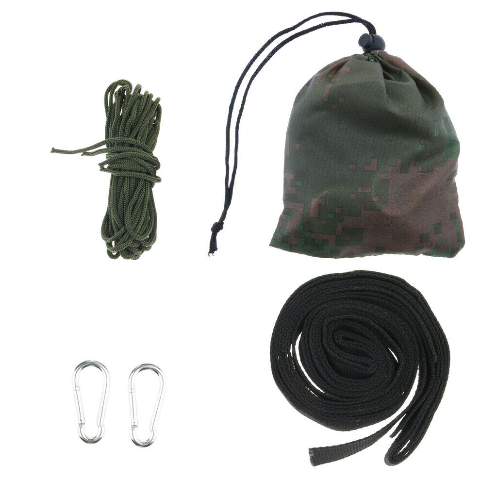 Heavy Duty Hammock Hanging Straps Ropes With Carabiners