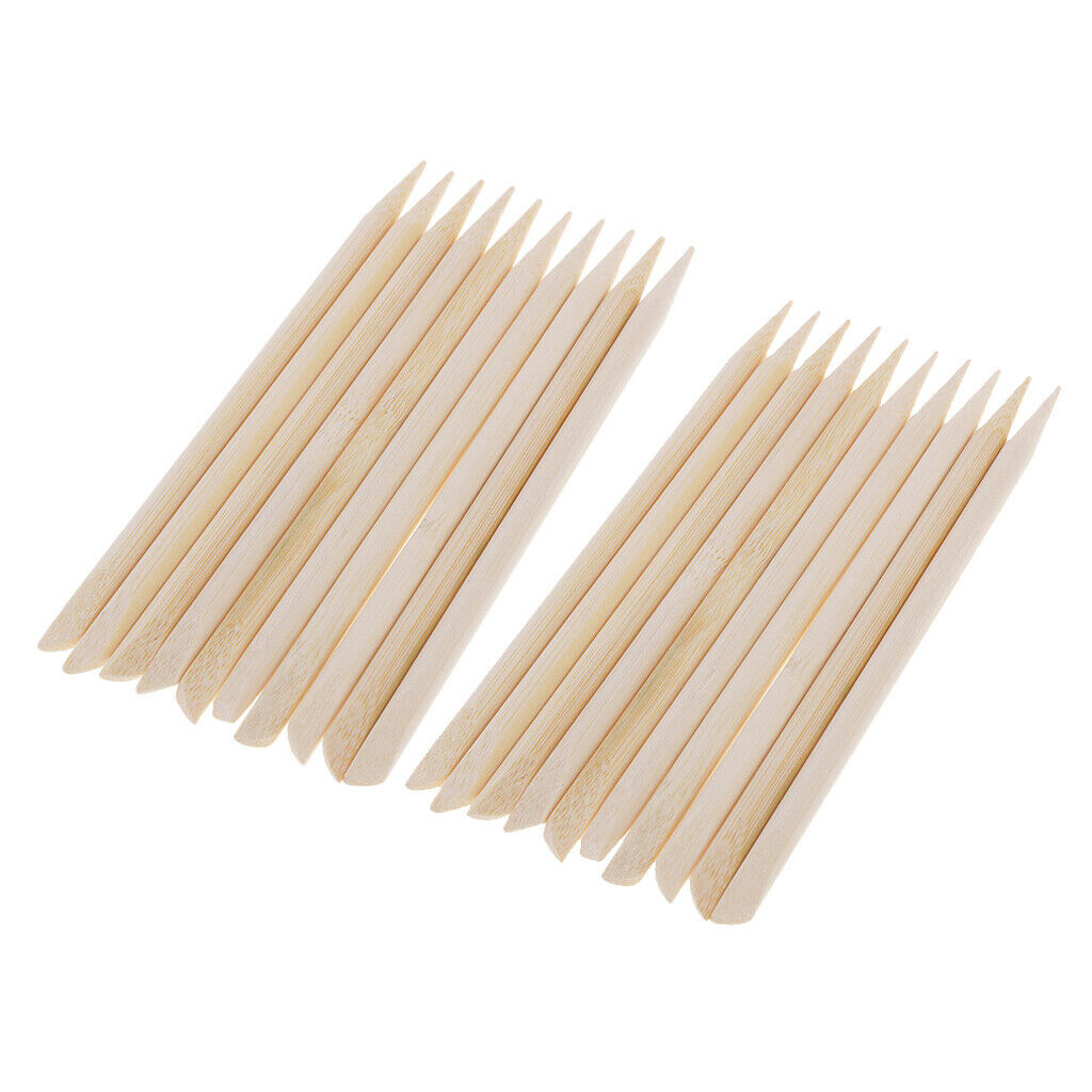 20Pcs Bamboo Wooden Stylus Tools Ideal for DIY Children Scratch Art Surfaces