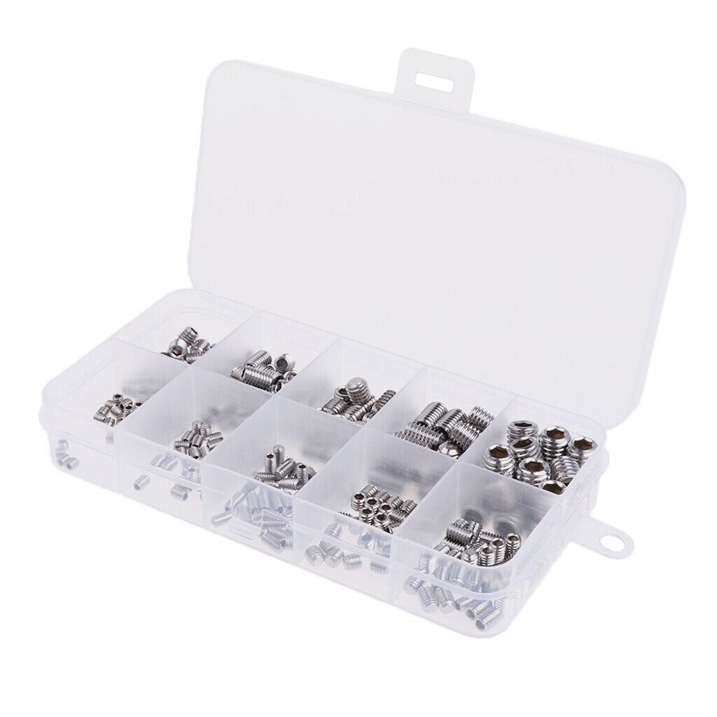 300x M3  M5 M6 M8 Allen Hex Screw Assortment Machine Hexagon Socket Bolts