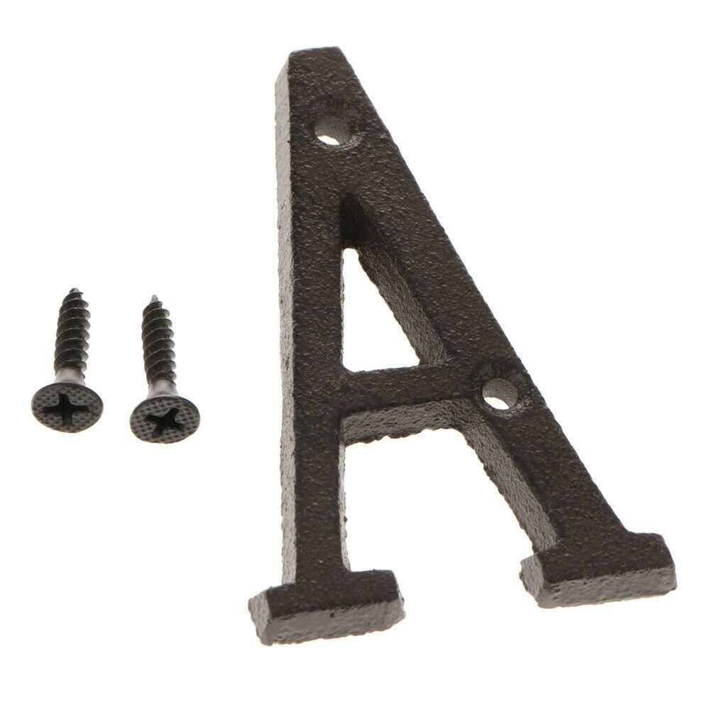2x Door Door Plate Large Art Creative Letters Creative DIY Iron Bedroom