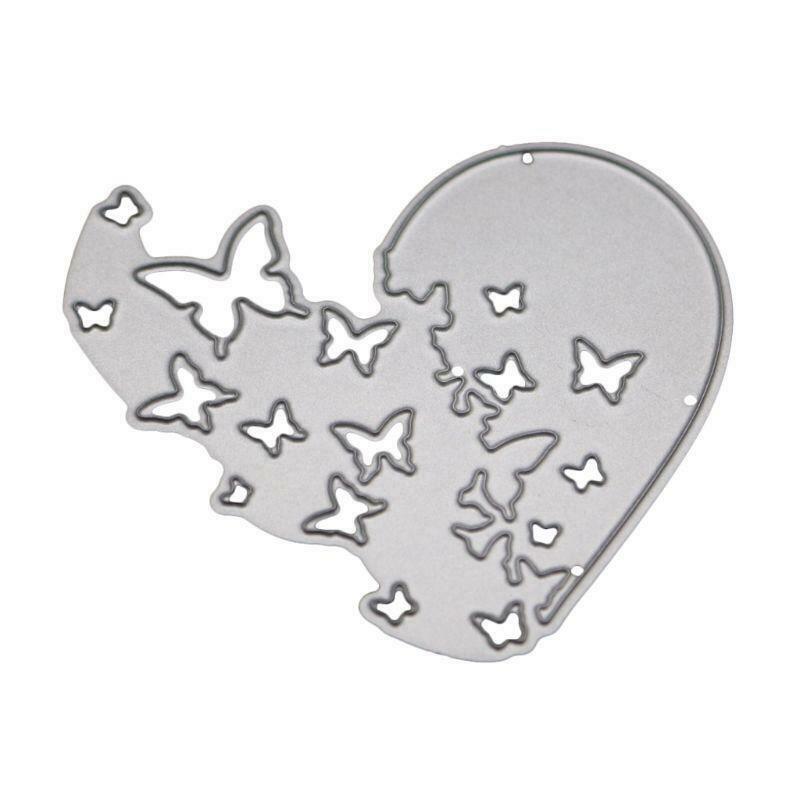 Heart Butterfly Metal Cutting Dies Stencil DIY Scrapbooking Album Paper Card