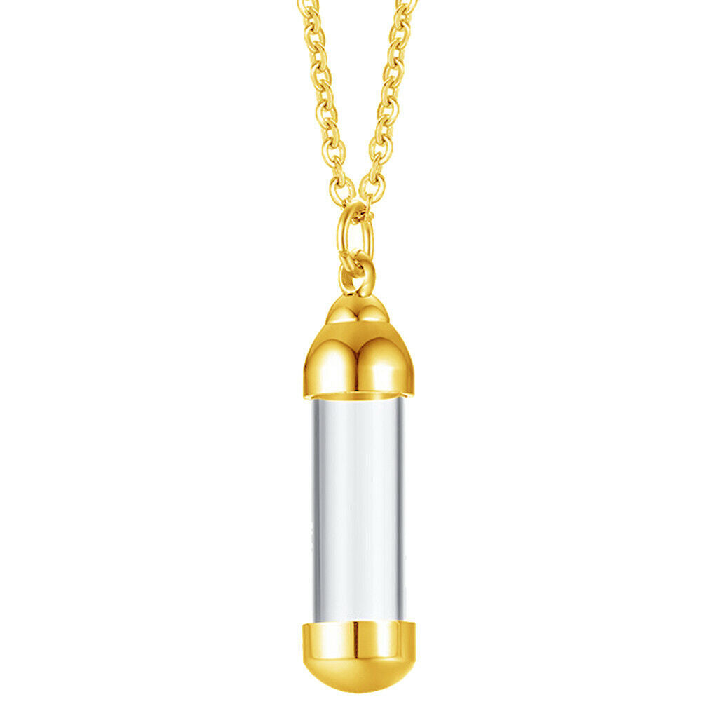 2 x 50cm Urn Pendant Necklace Keepsake Memorial Pendant for Ashes Hair