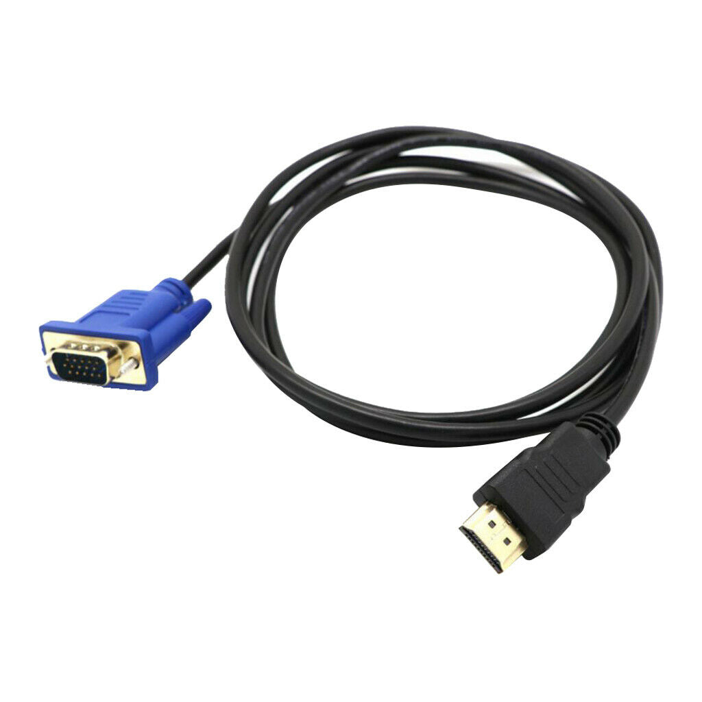 3ft/1m HDMI Male to VGA Male Video Converter Adapter Cable Cord 1080P 340MHz