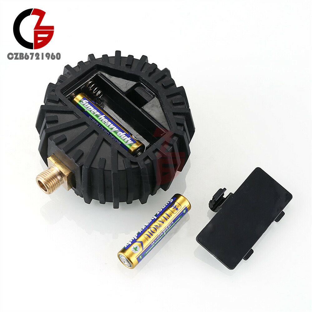 LED Digital Pressure Gauge Tire Pressure Inflation Gun 1/4 (13MM) Range 200PSI