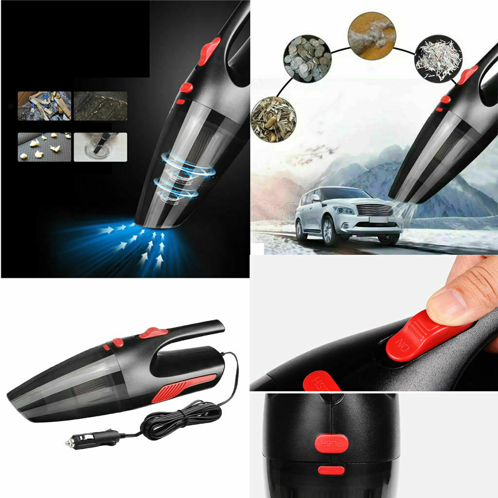 Car Vacuum Cleaner Mini Portable Upright Auto Home Mop Wet & Dry 120W NEW
