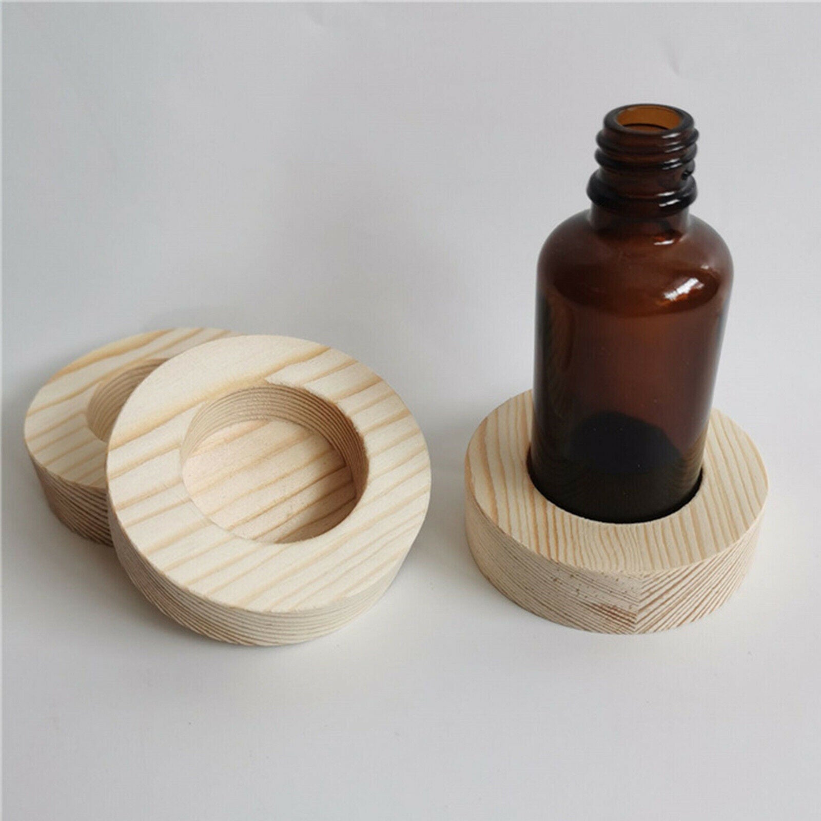 Essential Oil Storage Holder Wood Rack Organizer Display Holder