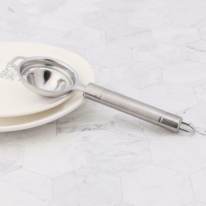 Egg Yolk White Separator Separates Stainless Steel Sieve Kitchen Tool Utensil