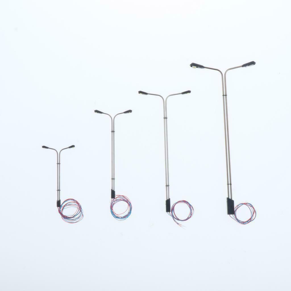 20PCS Mini Street Lamp Leds Train LANDSCAPE SCENERY LAYOUT 1:150 1:75 Scale