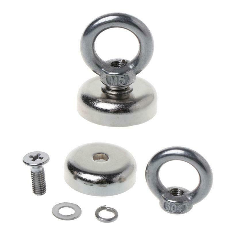 Powerful Round Neodymium Magnet Hook Metal Detector Strong Sea Fishing Hunting