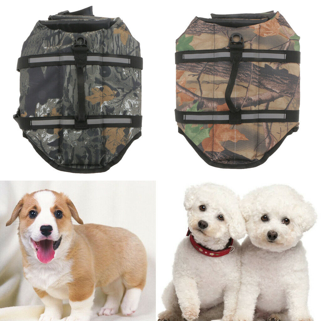 Dog Float Swim Boat Safety Coat Dog Life Belt Vest Jacket XS Grey and Orange