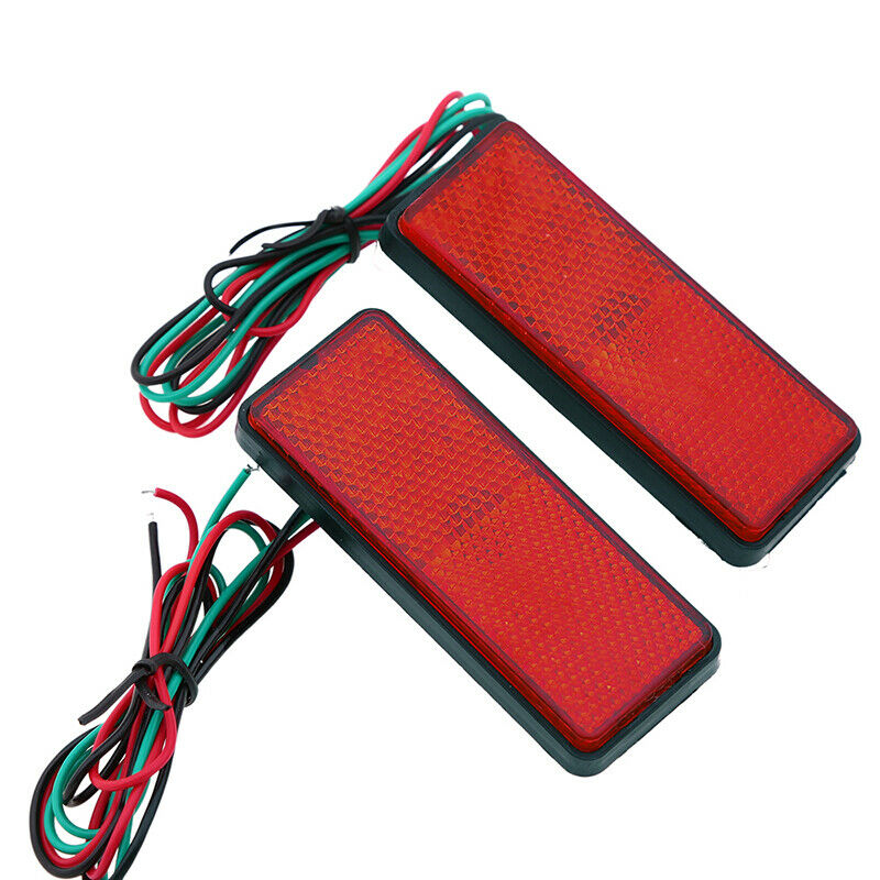 12V LED Blumper Reflectors Insight Taillight Brake Light Motorcycles Dirtbike