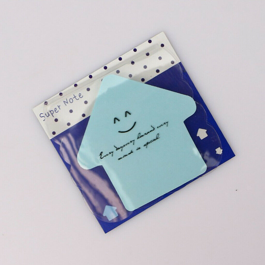 1Pcs Sticky Marker Pads Office Supplies Blue Self-Adhesive Stick Notes Memo Pads