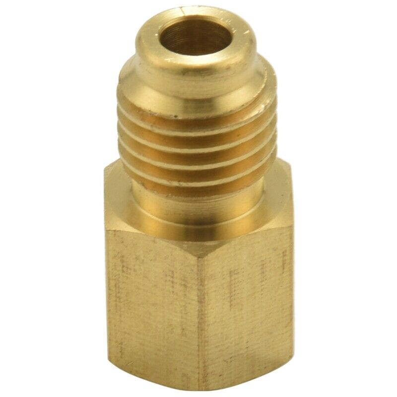 4 Pieces 6015 R134A Brass Refrigerant Tank 1/2 Female To 1/4 Male Flare Spool Z5