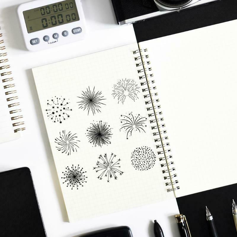 Beautiful Firework DIY Silicone Clear Stamp Cling Seal Scrapbook Embossing Album