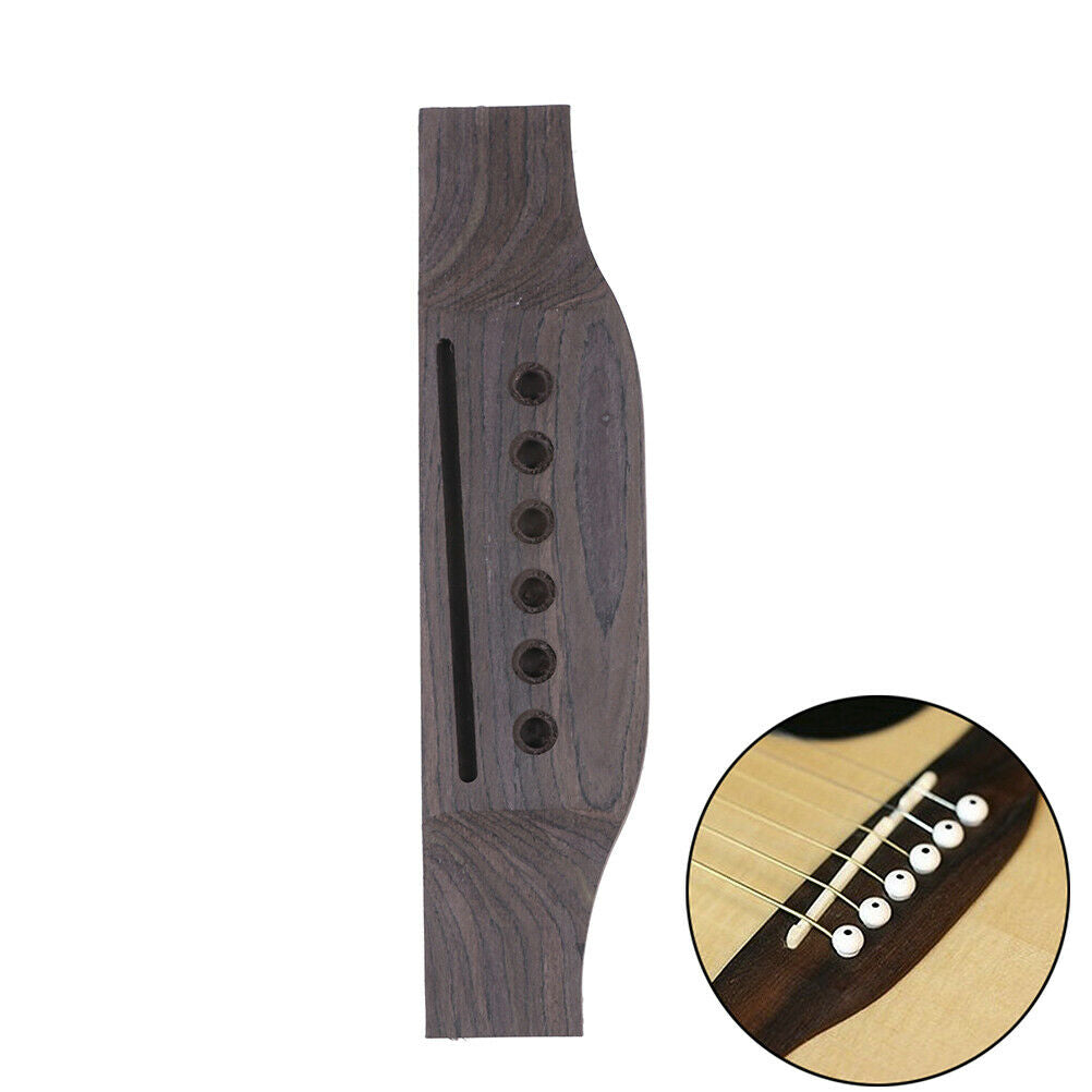 Wooden acoustic guitar bridge for 6 string acoustic guitar replacement pa.l8