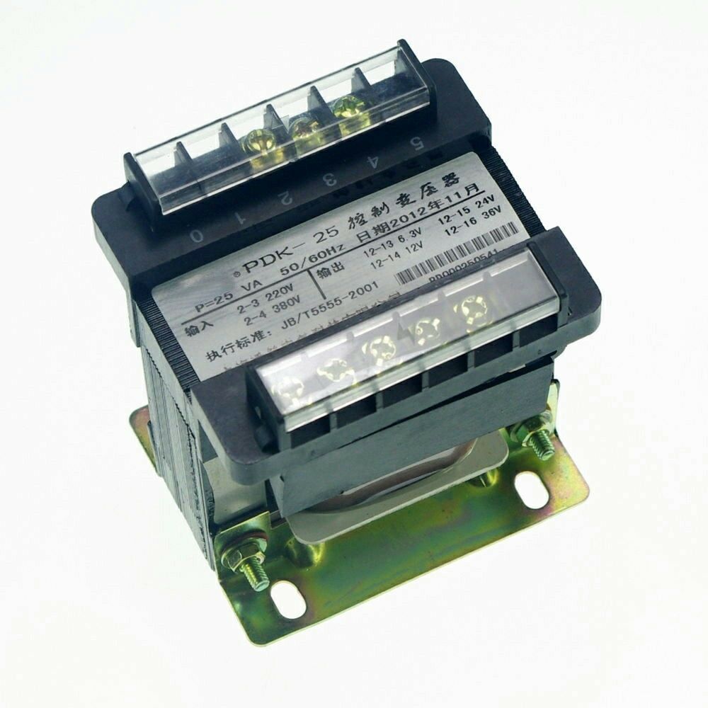 (1)Input AC 380V Output AC 220V Single Phase Volt Control Transformer 25VA Power