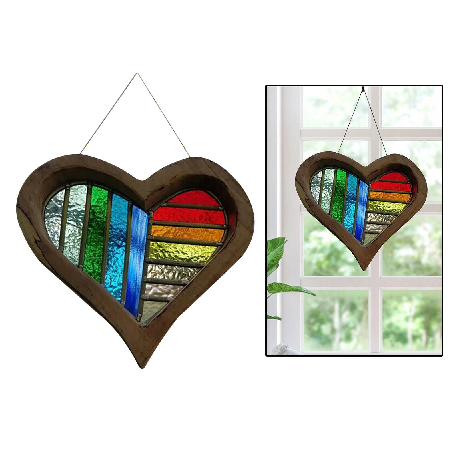 Sparkling Hanging Rainbow Ornament Pendant for Car Garden Wall Trees Decor