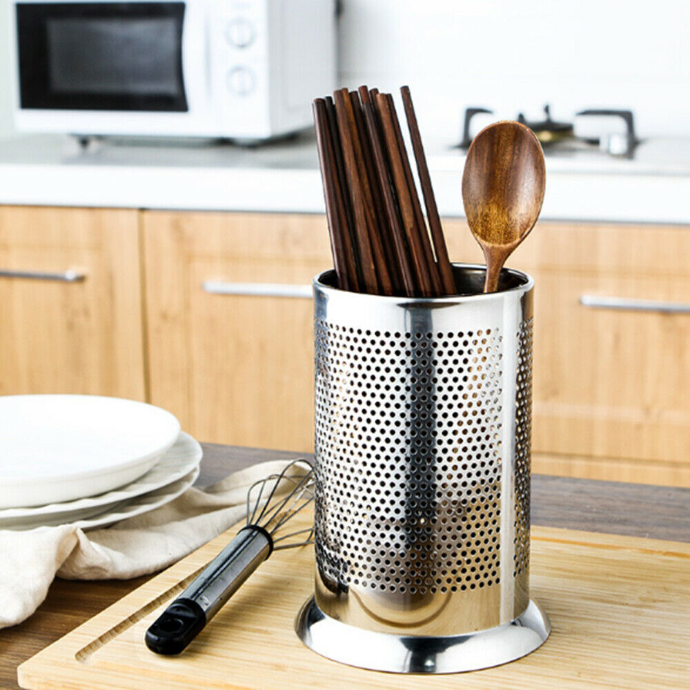 Stainless Steel Chopsticks Tableware Drain Rack Kitchen Chopsticks Spoon Cage