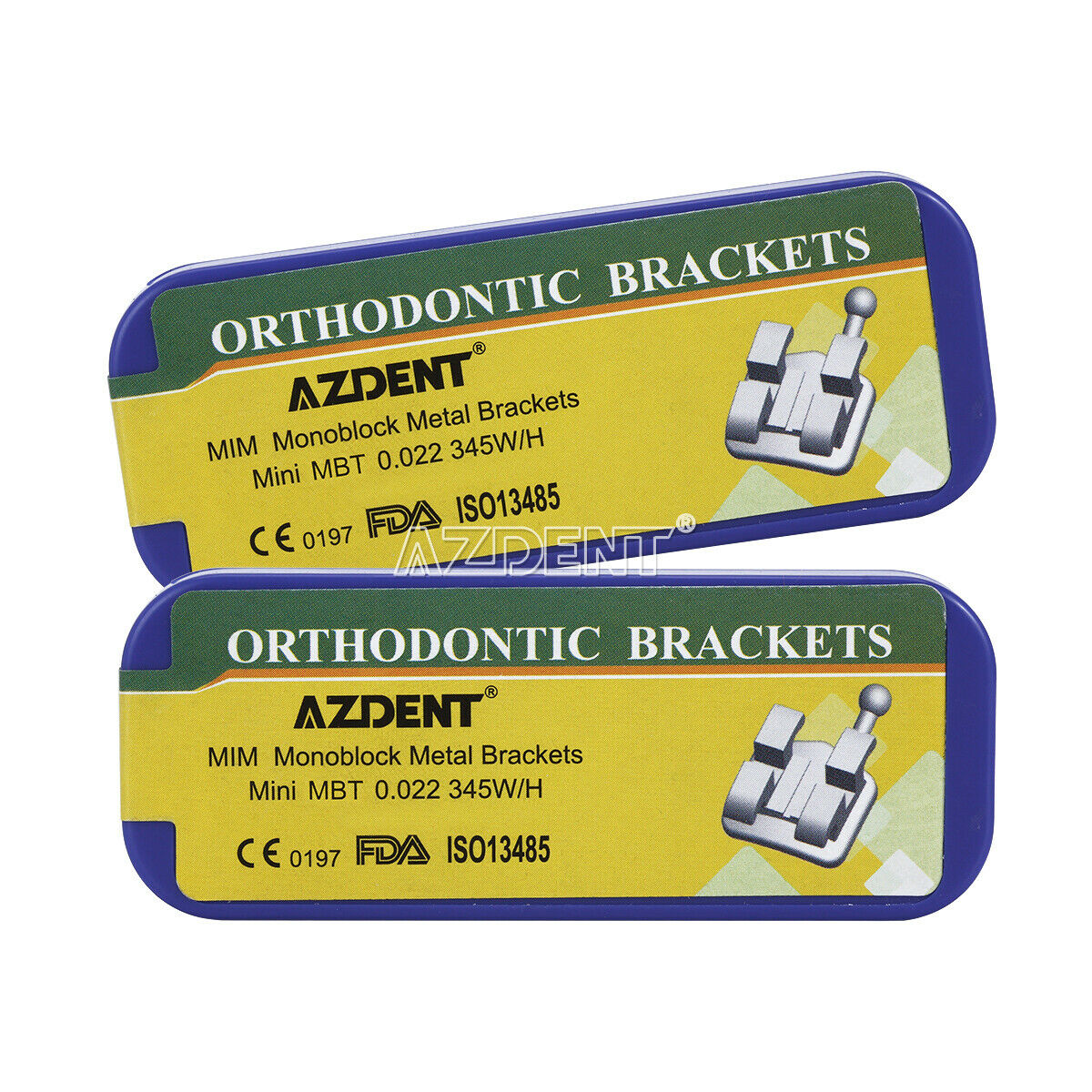 20 X Dental MIM Monoblock Brackets Braces Mini MBT.022 3-4-5 Hooks 20PC/Kit AZ