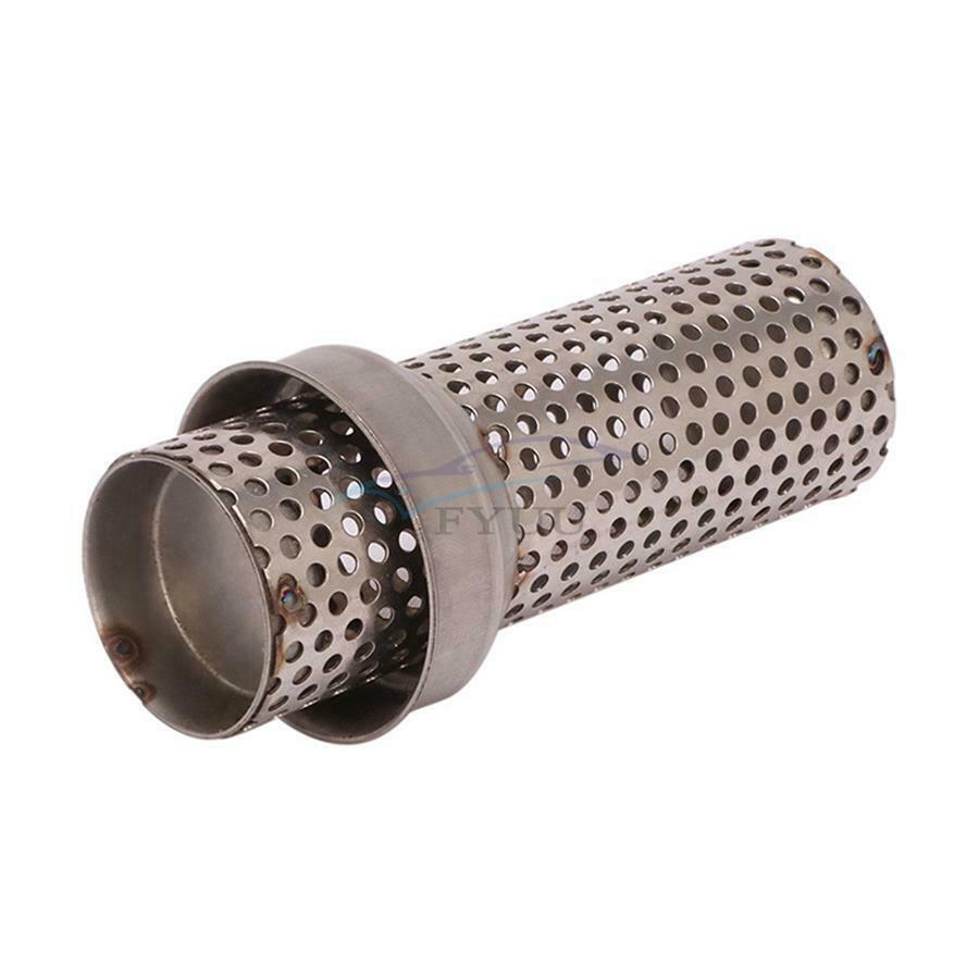 1PCS 61mm /100mm Universal Stainless Steel Motorcycle Exhaust Pipe Silencer