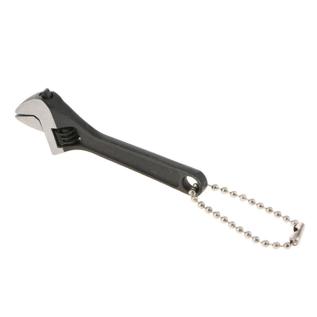 2.5'' Black Steel Small Adjustable Wrench Construction Tools with Chain
