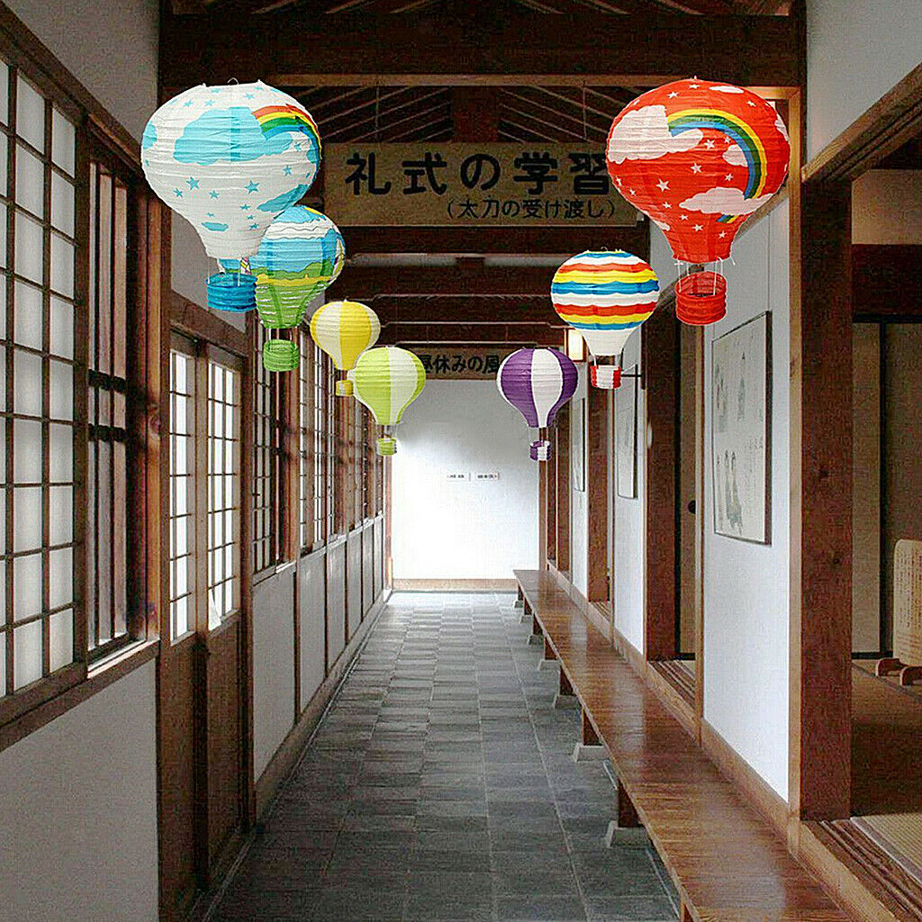 12 inch Hot Air Balloon Paper Lantern Lampshade Wedding Party Home Decor #4