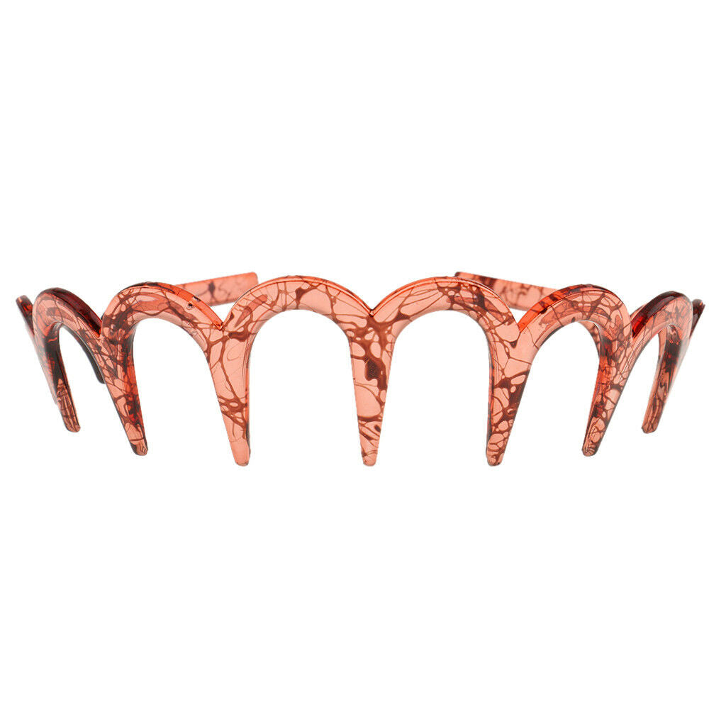 2 Pieces Tooth Zig  Hair Band Toothed Headband Alice Band Sport Lady Mens