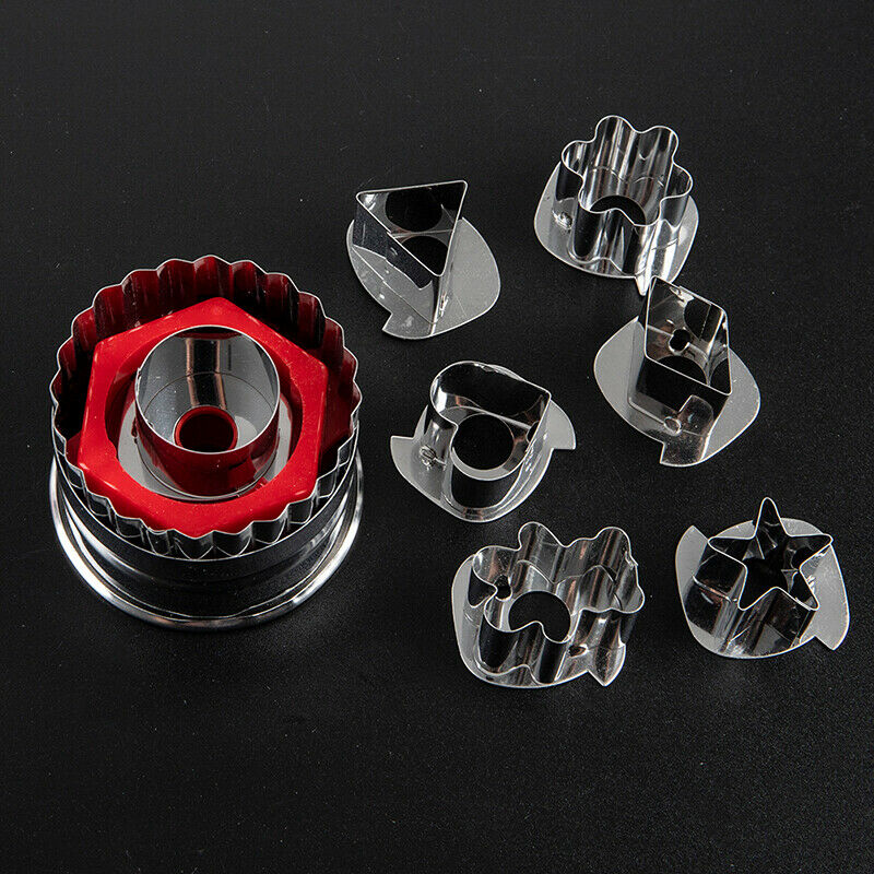 7Pcs Sandwich Cookie Mold Chocolate Mold Cake Biscuit Pastry Decorating ToolsDF