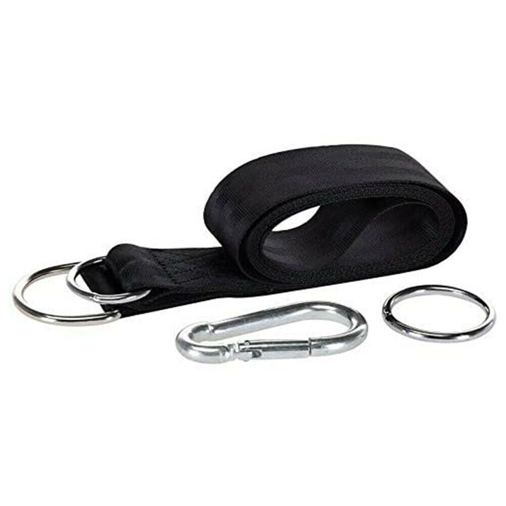 120kg Load Capacity Swing Hammock Tree Hanging Kit with Straps Carabiner @